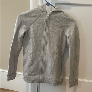 Ivivva Light Gray Kids Zip-Up Hoodie